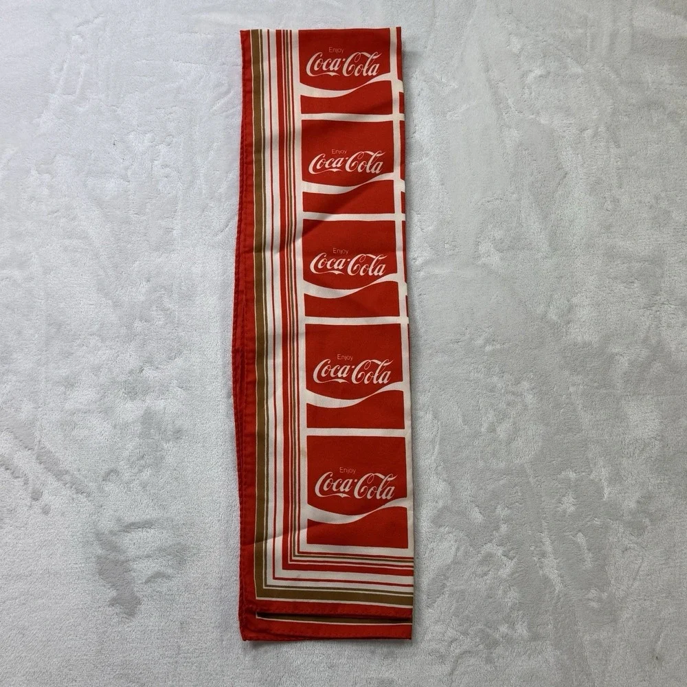 Vintage‎ Coca-Cola Bar Towel Enjoy Coke Soda Fountain Promo 1970s 1980s